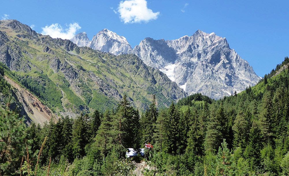 chalaadi glacier hike in Svaneti, Georgia
