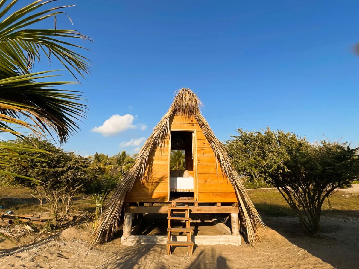 cabaña de glamping en Oaxaca costa