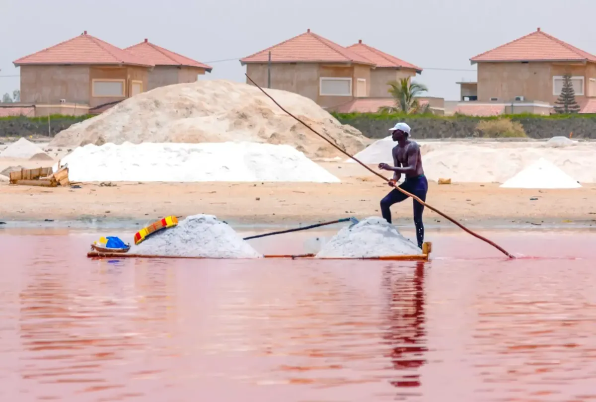 lake retba, senegal