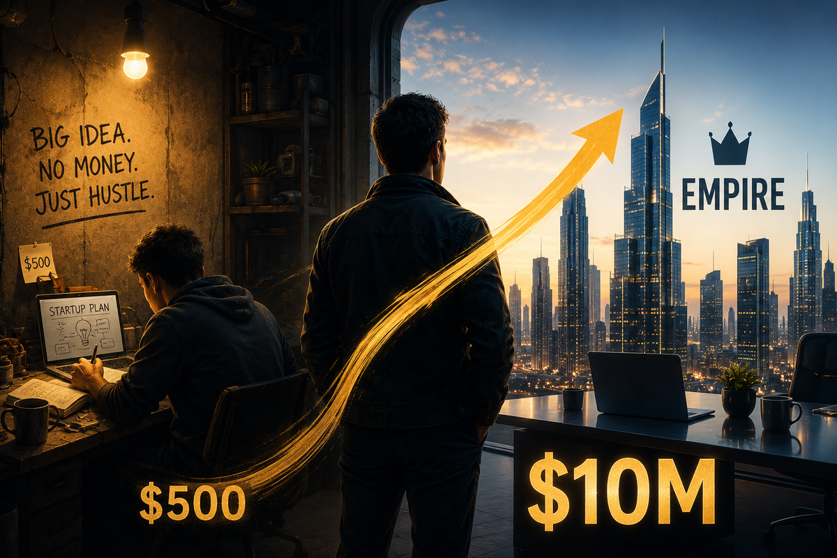 🧠How a Startup Founder Turned $500 Into a $10M