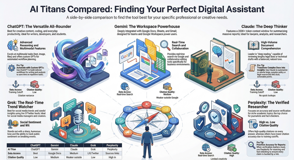 ChatGPT VS Grok VS Gemini VS Claude VS Perplexity