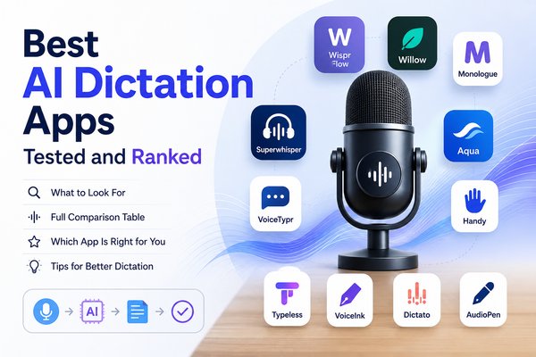 Best AI Dictation Apps Tested and Ranked (2026 Guide)