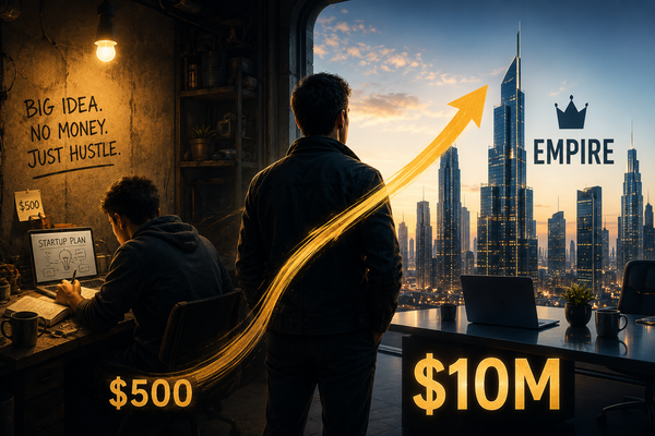 🧠How a Startup Founder Turned $500 Into a $10M