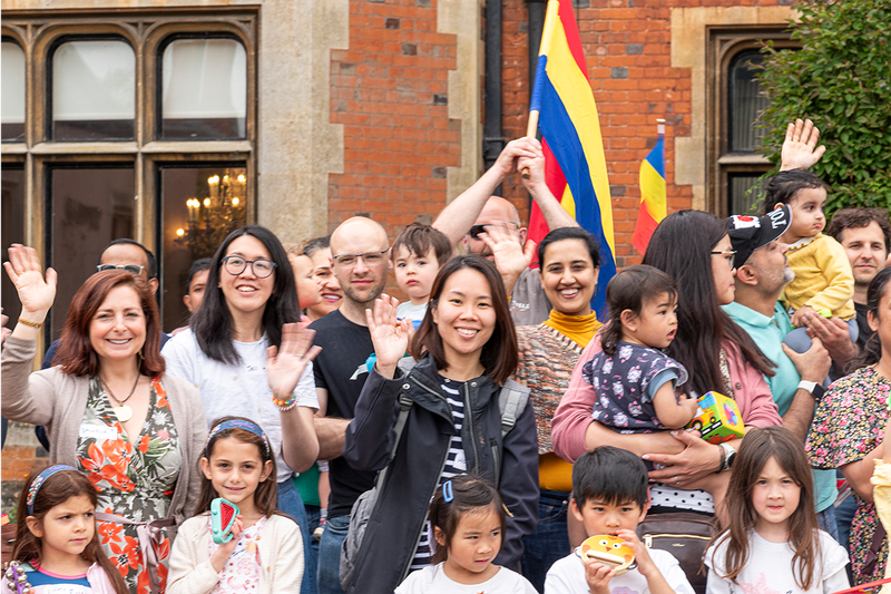 A joyful welcome for the SGI Delegation by the New Mothers Group