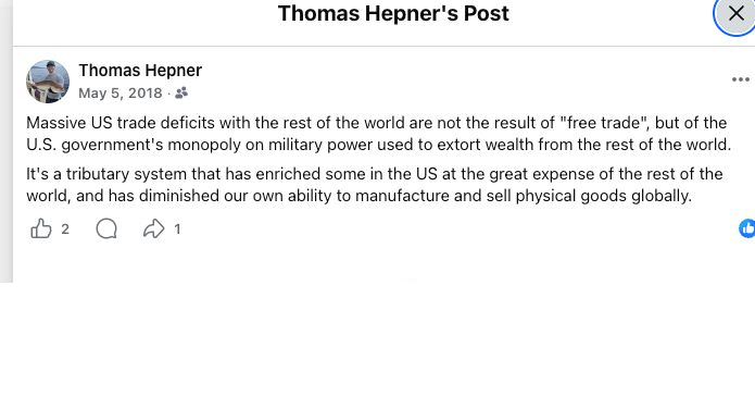 U.S. Trade Deficits and Military Power