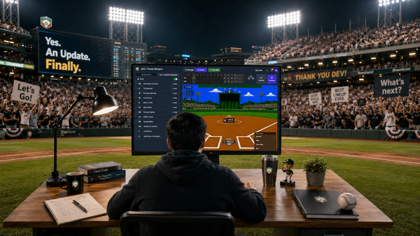 Big Update: Scorekeeping, Reports, and a Board That Finally Looks Like a Ballfield