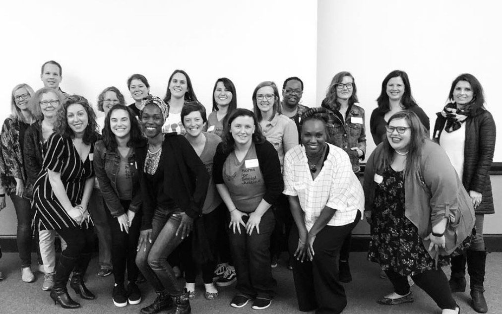 A group shot of Moms for Social Justice 