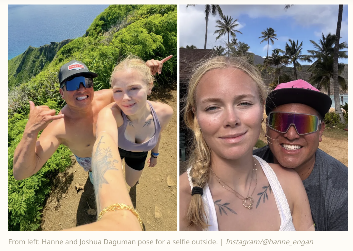 Instagram pics show Hanne Engan, a diabetic 24-year-old from Norway who nearly died after being denied insulin at the Otay Mesa Detention Center in California