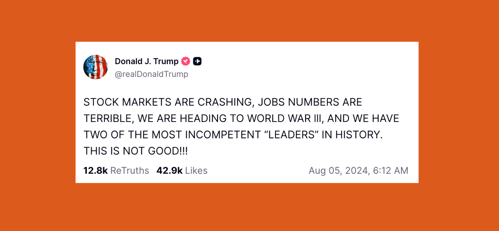 Trump Is The Danger He Warned Us About