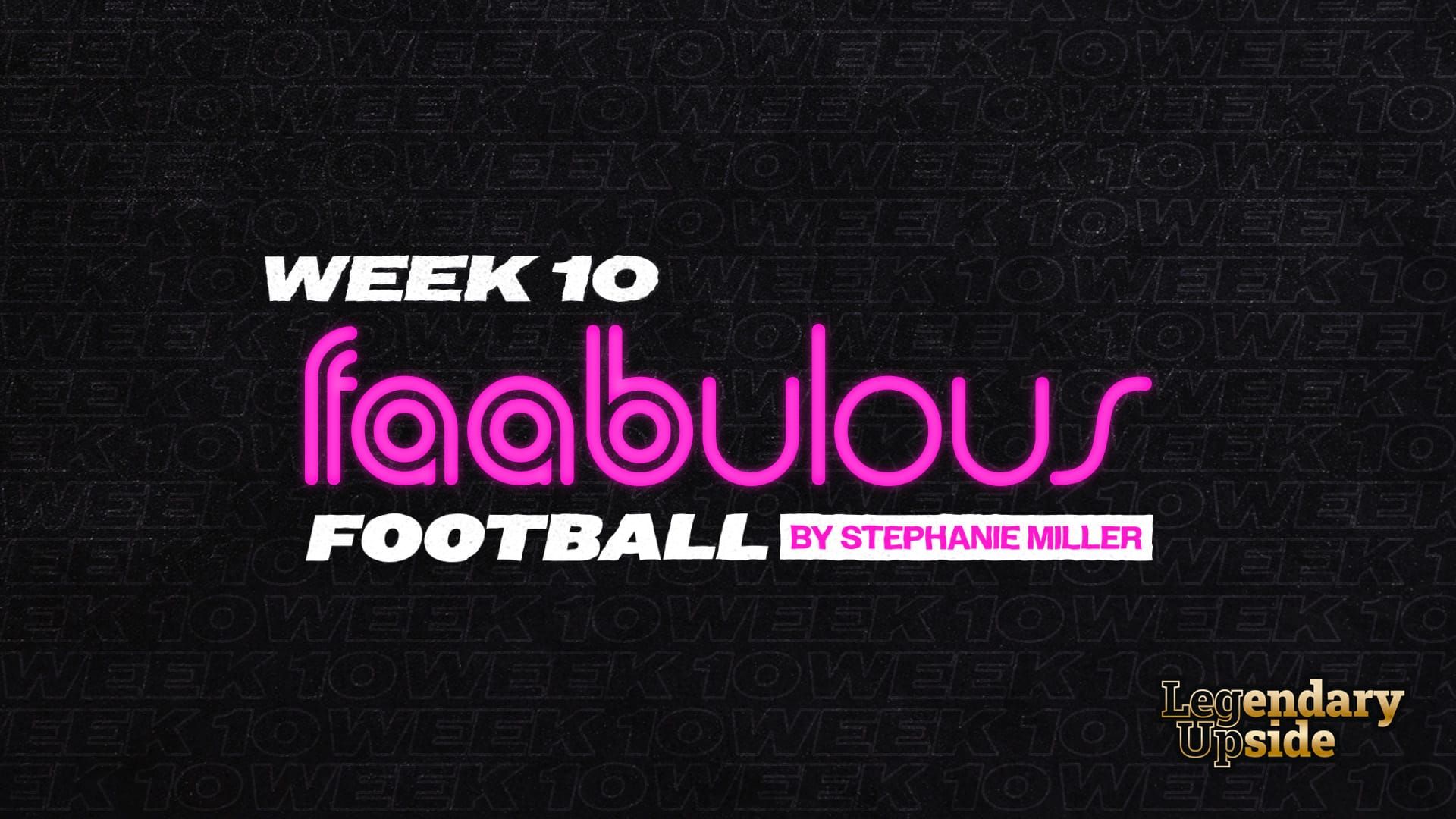 FAABulous Football Week 10: Rock Out With Your Brock Out