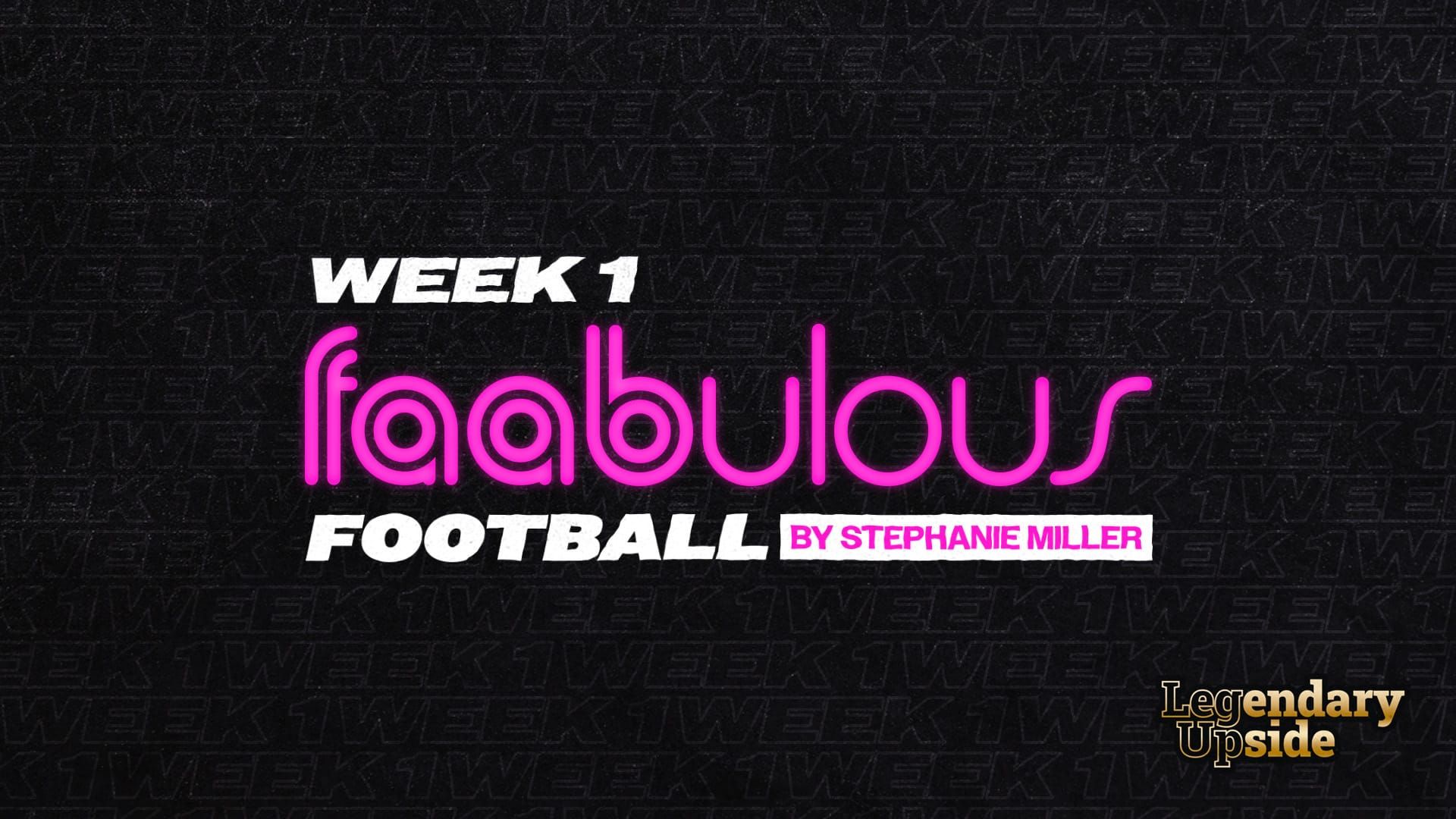 FAABulous Football Week 1: Guess Who’s Back