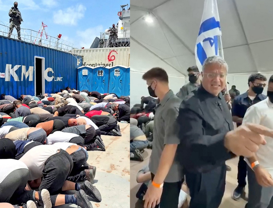 Freed flotilla human rights defenders report rape, abuse, broken bones after Israeli detention. US backs Israel, sanctions flotilla organisers.