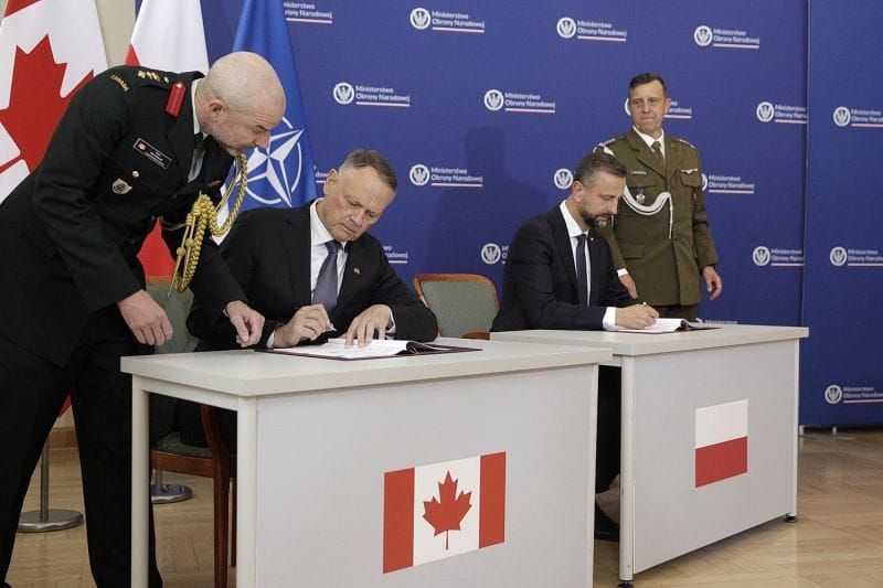 Canada and Poland sign defence pact, deepening military cooperation with Europe