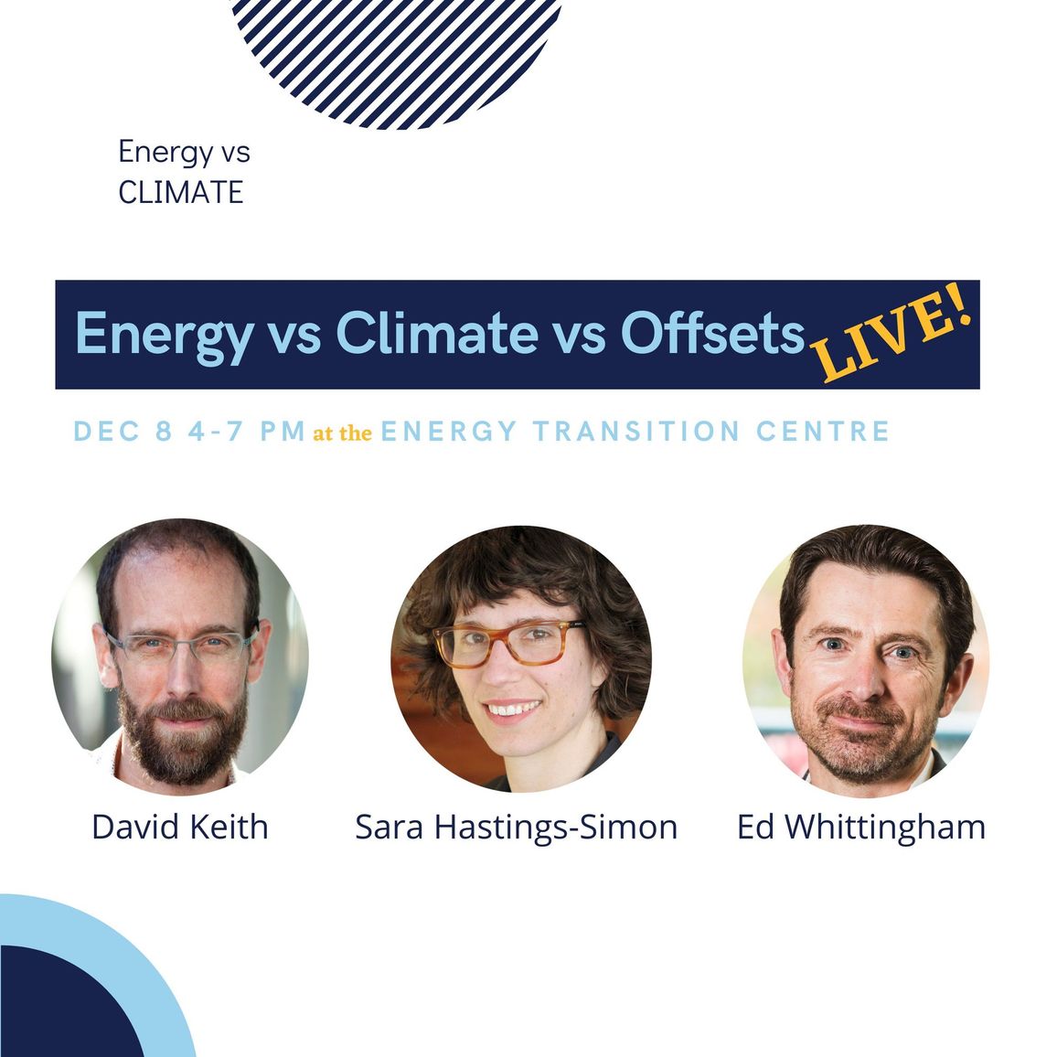 Energy vs Climate vs Offsets