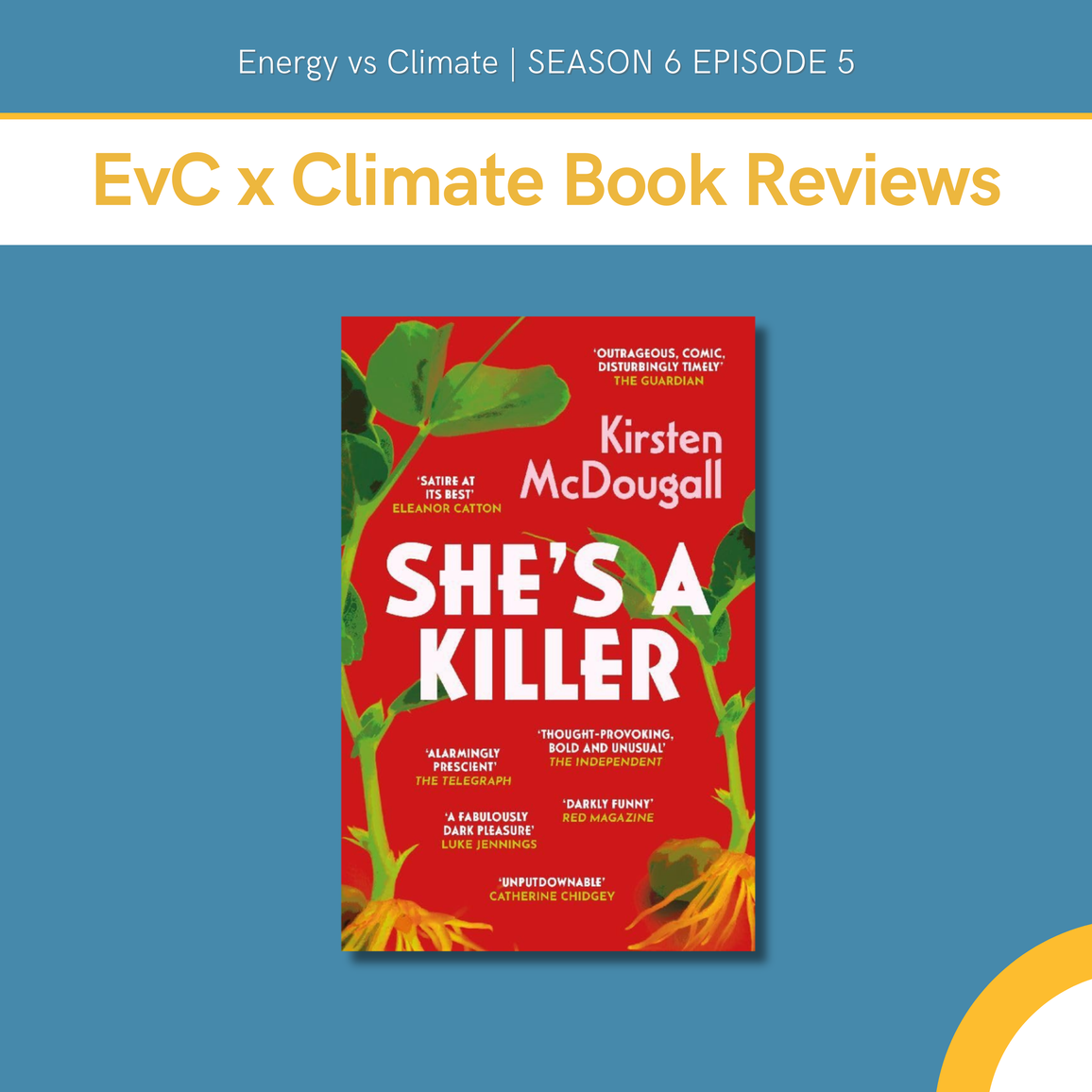EvC x Climate Book Reviews: "She’s a Killer" author Kirsten McDougall