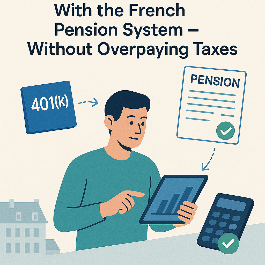 How to Combine a U.S. 401(k) With the French Pension System — Without Overpaying Taxes