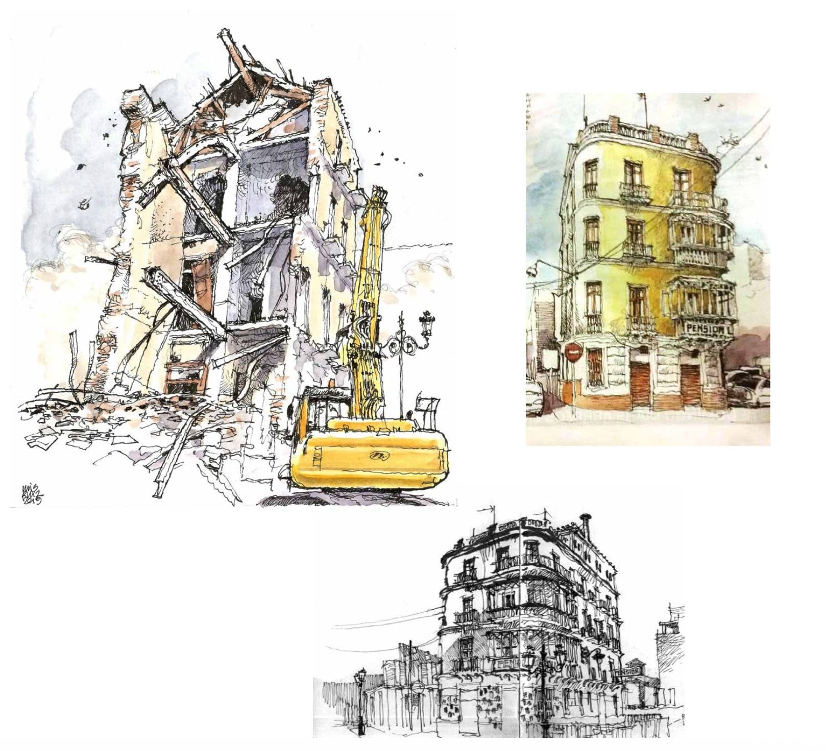 Málaga — architecture sketches