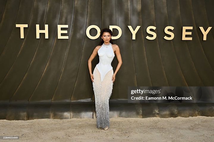 Zendaya Stuns as a Modern Goddess at The Odyssey London Premiere