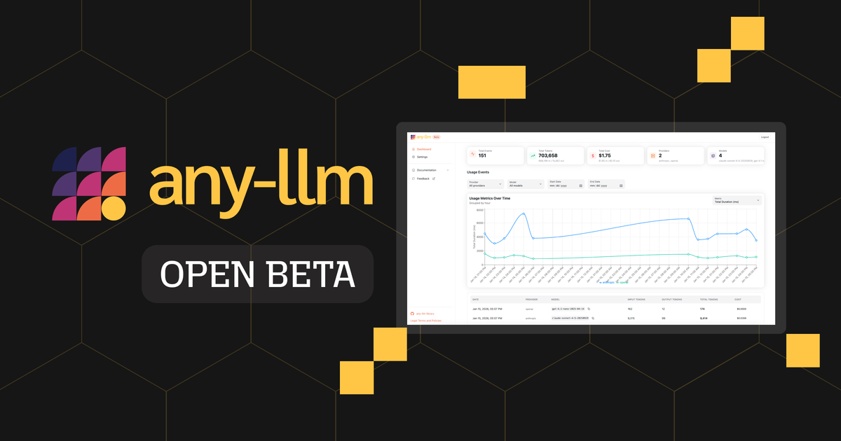 Secure Your Keys, Track Your Costs: any-llm Managed Platform Enters Open Beta
