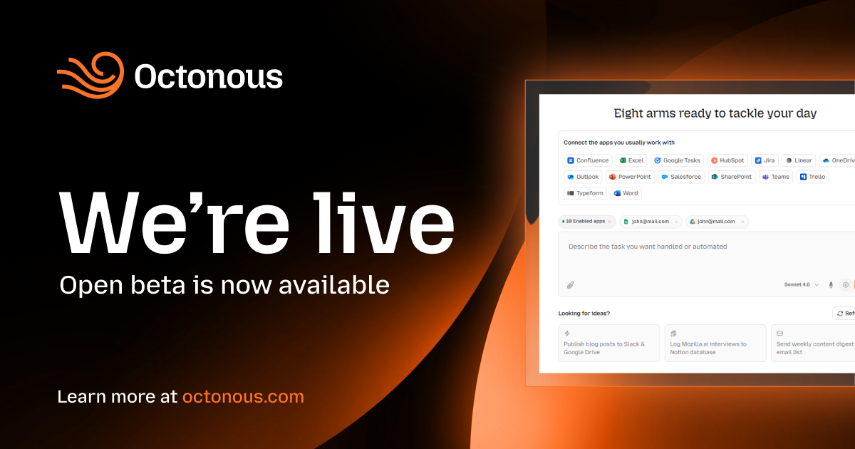 Octonous Open Beta: What We've Learned and Where We're Going