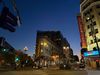 A nighttime photo of the Golden Gate Theatre, on Taylor Street near Market Street in San Francisco.