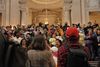 Protesters bring budget outrage to the mayor’s door