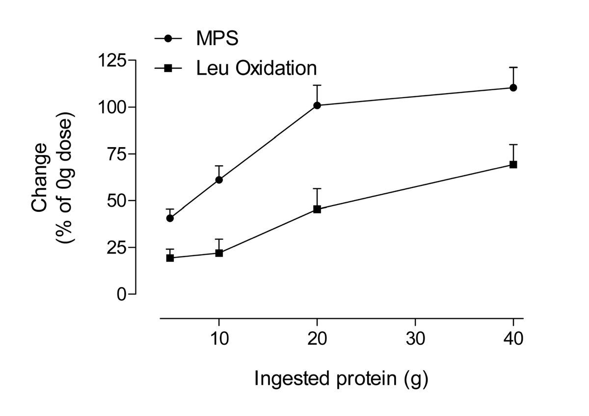 Kolika je doza aminokiselina i/ili proteina potrebna za stimulaciju sinteze proteina u mišićima (MPS)?