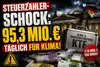 V+ Steuerzahler-Schock: 95,3 Mio. Euro täglich für Klimaschutz!