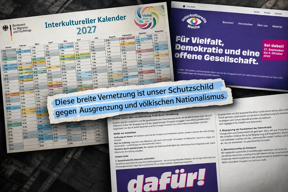 BAMF druckt mit Steuergeld Vielfaltskalender zum „Schutzschild gegen völkischen Nationalismus“