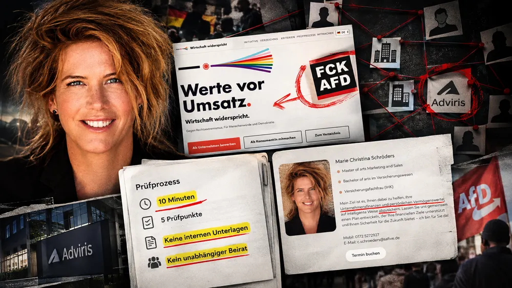 Kampf gegen Rechts als Geschäftsmodell? Wer hinter dem Anti-AfD-Siegel steckt