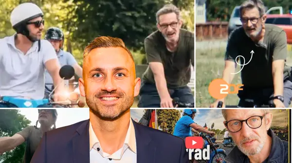 ZDF-"Journalist" verfolgt Siegmund 30 Kilometer mit dem Fahrrad und fragt nach Frau und Familie