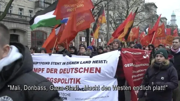 Linksfaschisten vor der Machtübernahme in Berlin