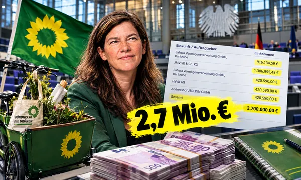 Grünen-Abgeordnete kassiert 2,7 MILLIONEN Euro – REKORD!