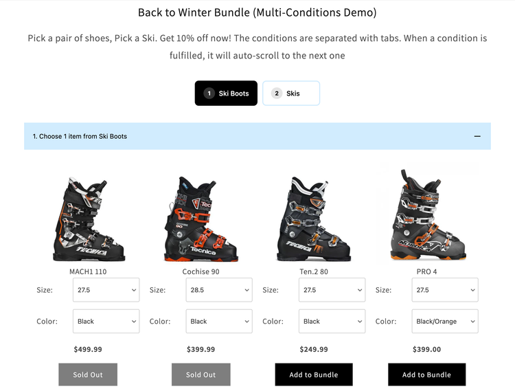 A new step builder to improve navigation for multiple conditions