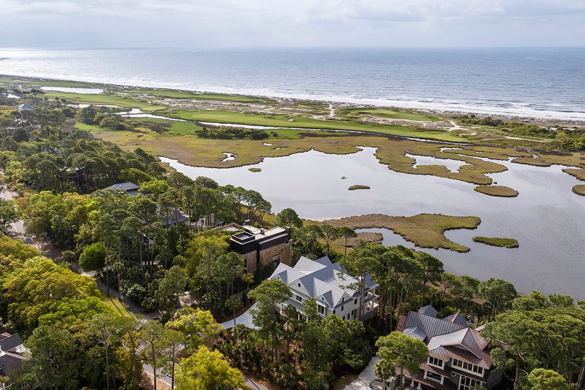 3 Ocean Course Dr, Kiawah Island, from above - courtesy kiawahisland.com