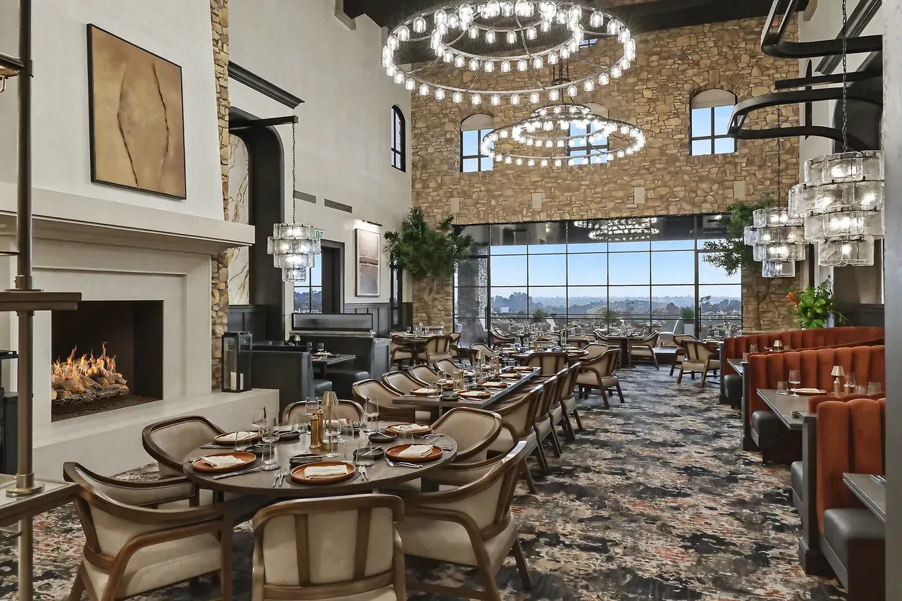 Dining Room at The Bridges at Rancho Santa Fe renovated clubhouse, California