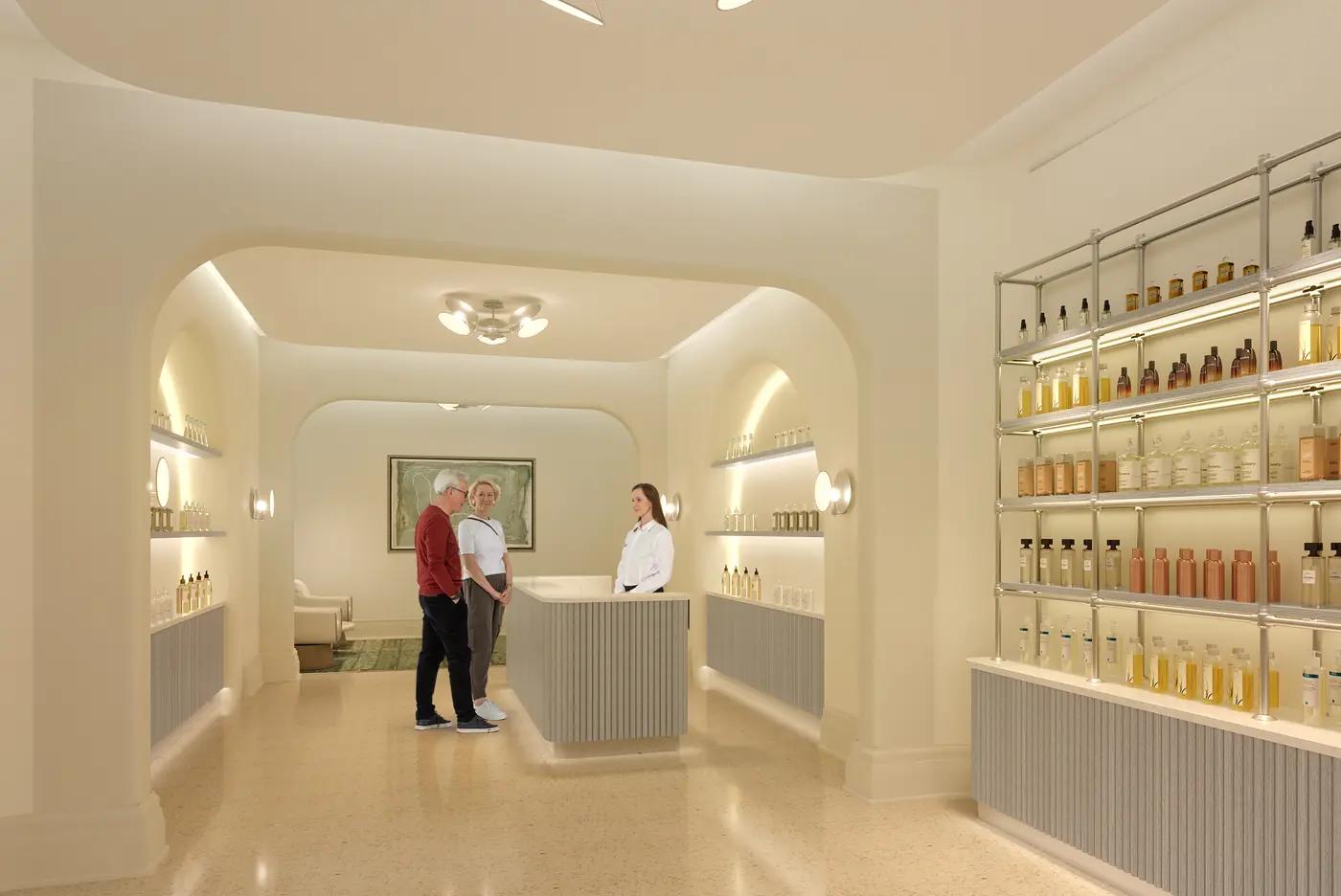 Spa welcome rendering for Mediterra Sports and Lifestyle Center in Naples, Florida
