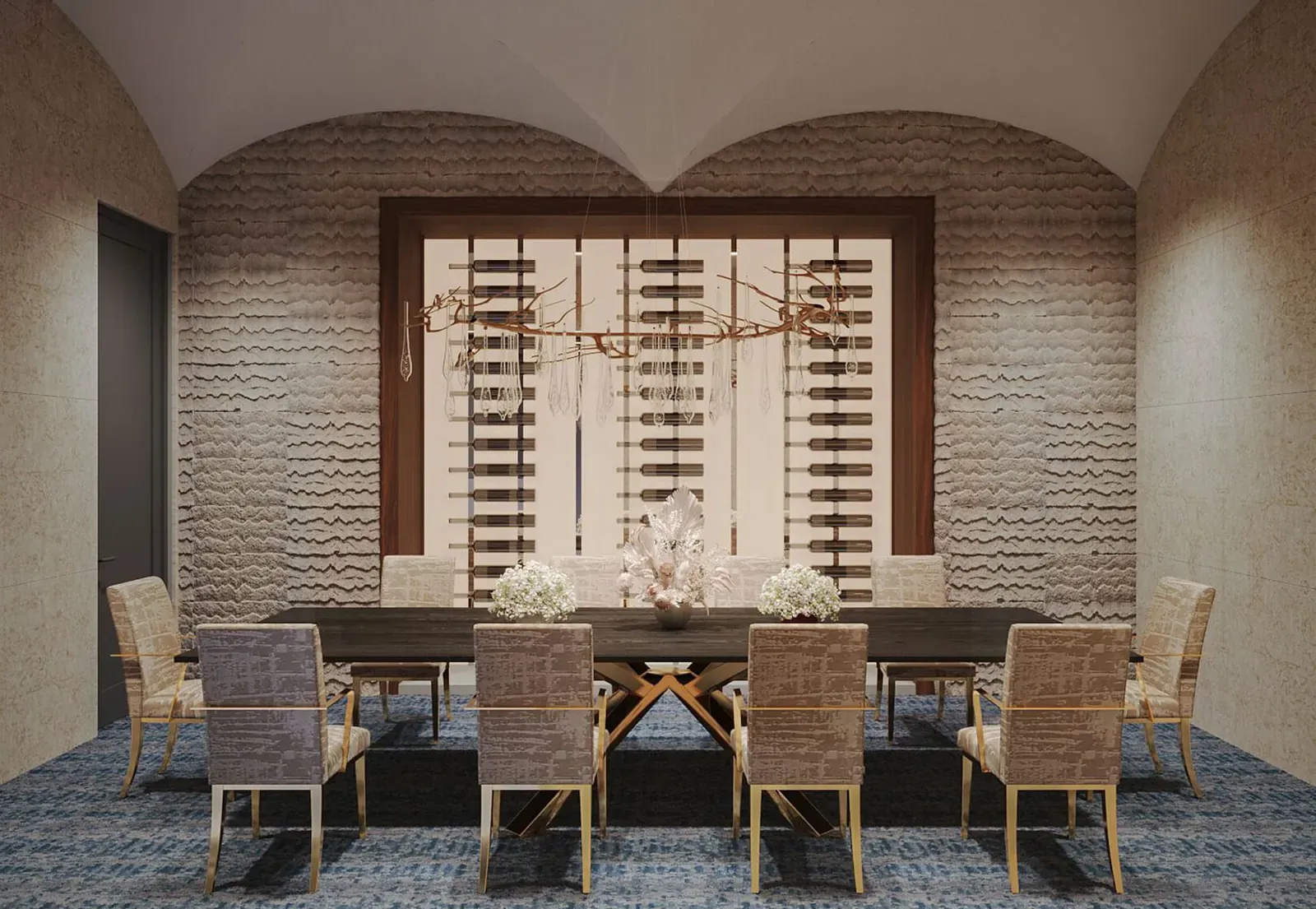 Cave à Vin wine room at The Club at Olde Cypress in Naples, Florida