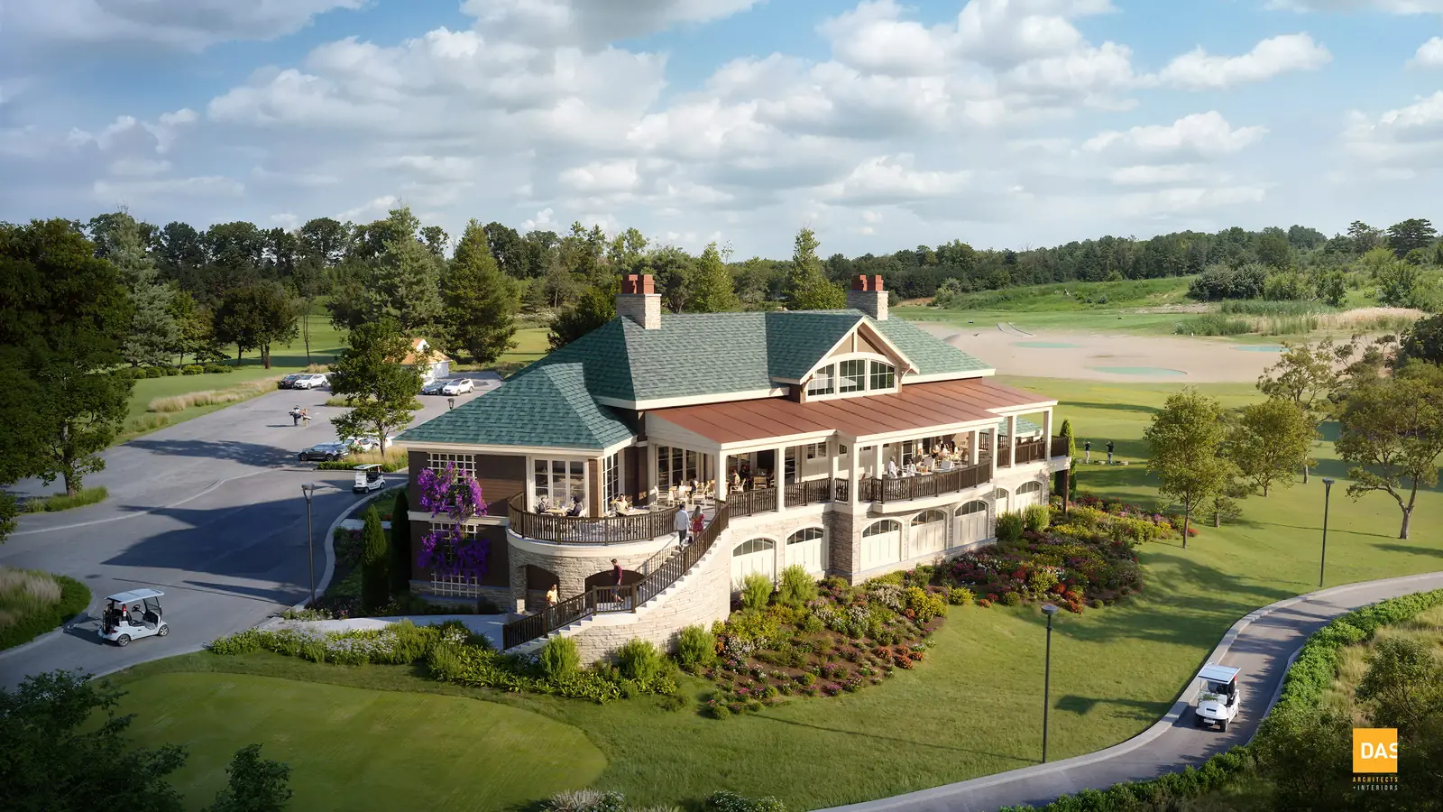 Rendering of the proposed members-only clubhouse at Scotland Run Golf Club in Williamstown, New Jersey