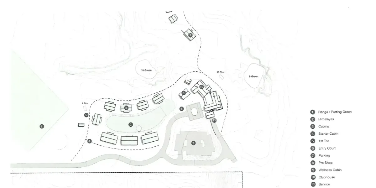 Frontier Club clubhouse and cottage plan, Lodi Township, Michigan
