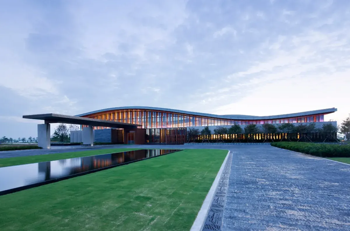 Clubhouse at Jack Nicklaus Golf Club Korea in Songdo, Incheon, South Korea