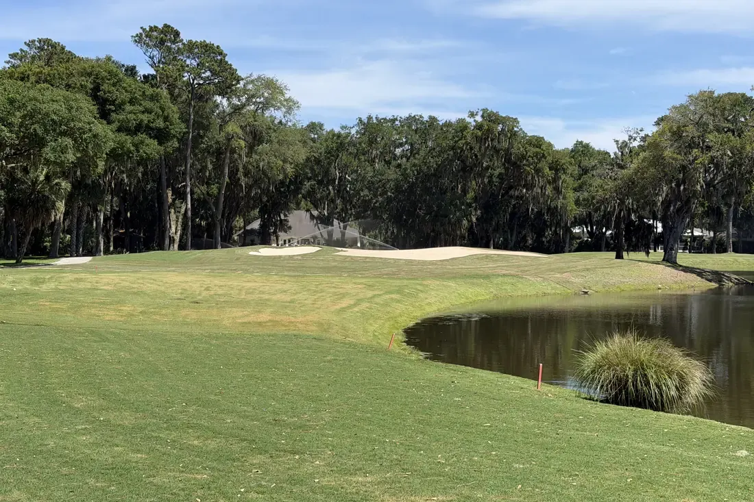 Golf course and Lowcountry setting at The King & Prince Golf and Beach Club on St. Simons Island, Georgia