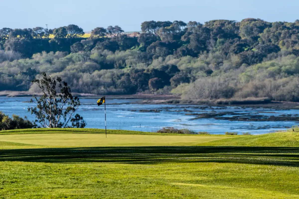 Golf green at Pajaro Valley Golf Club in North Monterey County, California