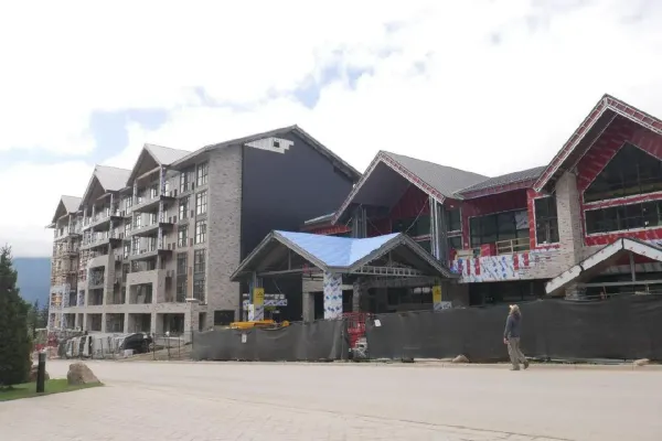 Cabot Revelstoke Mountain Lodge under construction at Revelstoke Mountain Resort in British Columbia