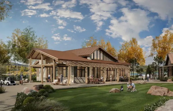 Official rendering of the Cornerstone Club clubhouse campus in Montrose, Colorado