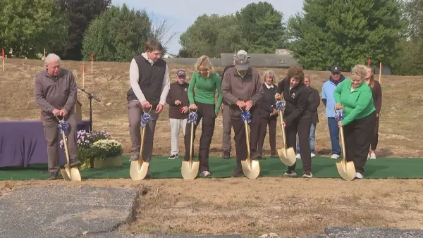 Groundbreaking for the new Juday Creek Golf Course clubhouse in Granger, Indiana