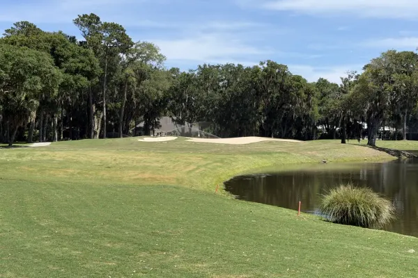 Golf course and Lowcountry setting at The King & Prince Golf and Beach Club on St. Simons Island, Georgia