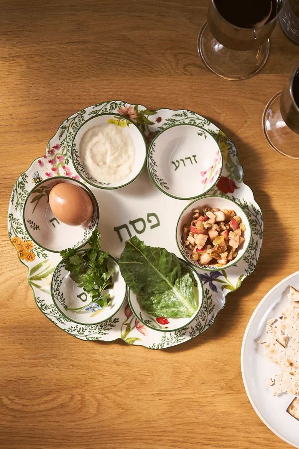 Shabbat Gathering: My new seder plate.