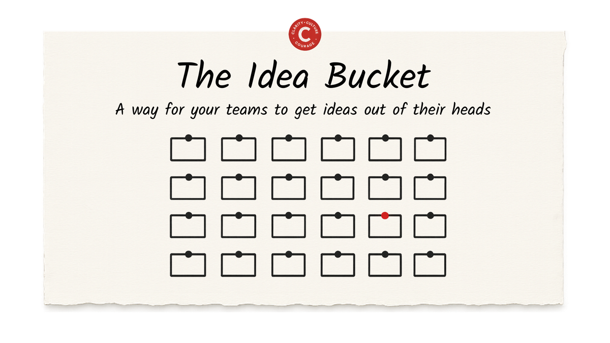 The Idea Bucket