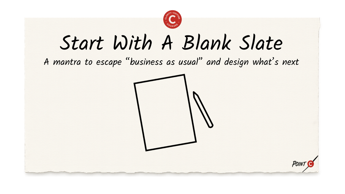 Start With A Blank Slate